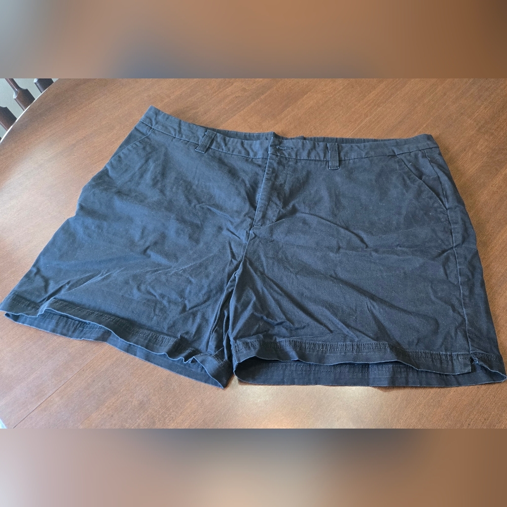 Magellan Black Khaki Bermuda Shorts